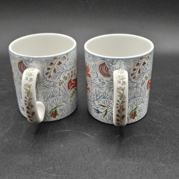 Spode 2 Williamsburg Reserve Collection Blaikley Fern Mugs F2006 England, 3.5"H - Picture 6 of 7